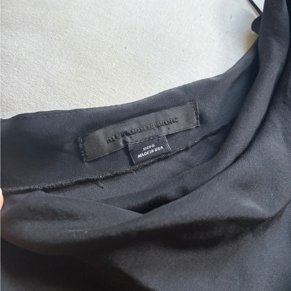 Alexander Wang Black and Gold Asymmetrical Cocktail Dress - Picture 5 of 6